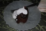 Double Chocolate Clementine Vita-mix Cake with Whipped Cream (coconut milk)