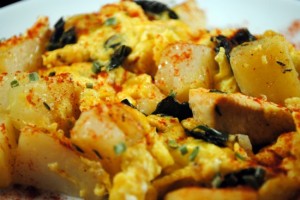 Buffalo Chicken Idaho Potato Salad for Breakfast