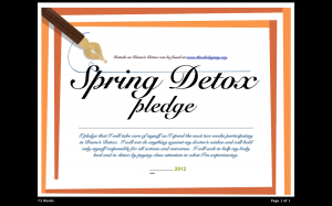 detox pledge