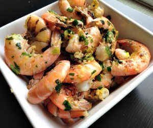 Diane Eblin lemon garlic shrimp gluten free recipe